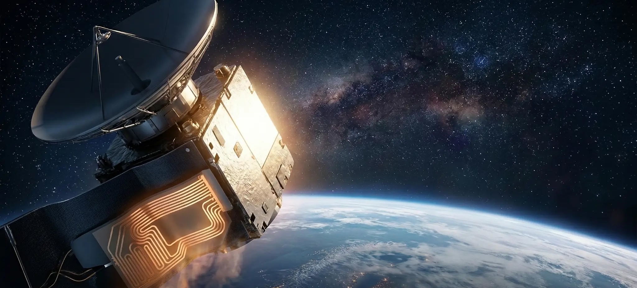 Foglio flessibile per satelliti -  moduli pressurizzati